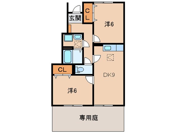 シャロット学園南館の物件間取画像